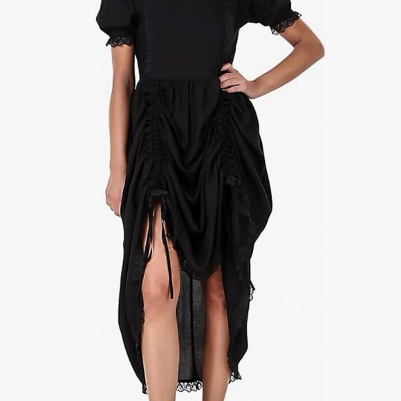 Gothic Black Dress by The Pirate Dressing Size L - Picture 2 of 3